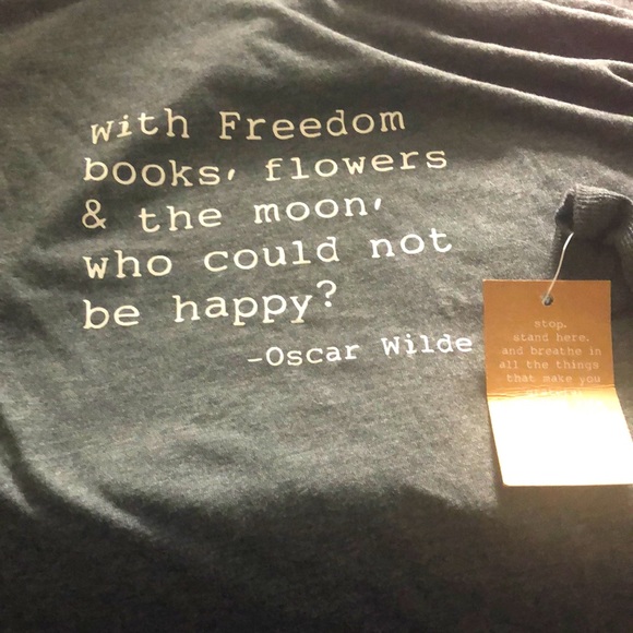 Grey om and ah t shirt long sleeves beautiful SOLD - Picture 1 of 5